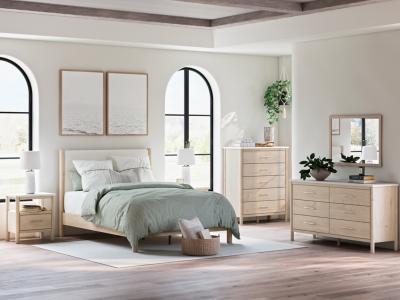 Signature Design by Ashley® Cadmori Queen Panel Bed Dresser Mirror and Nightstand - B2615B12
