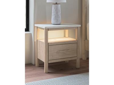 Signature Design by Ashley® Cadmori Queen Panel Bed Dresser Mirror and Nightstand - B2615B12