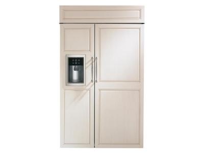 48" Monogram Built-In Side-By-Side Refrigerator with Dispenser - ZISB480DK