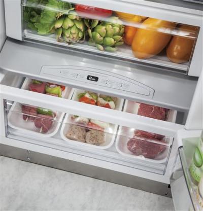 48" Monogram Built-In Side-By-Side Refrigerator with Dispenser - ZISB480DK