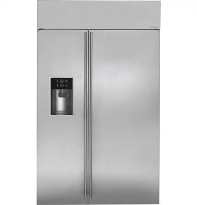 Monogram 48" Built-In Side-By-Side Refrigerator with Dispenser - ZISS480DKSS