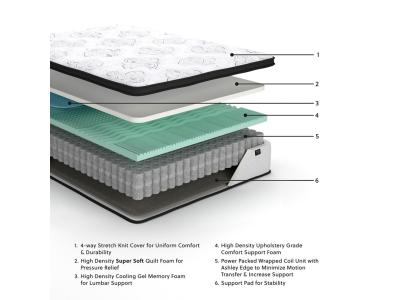 Sierra Sleep® by Ashley Chime 12 Inch Hybrid Queen Mattress in a Box - M69731