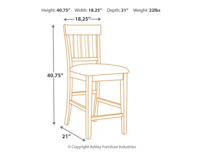 Signature Design by Ashley® Haddigan Counter Height Bar Stool - D596-124