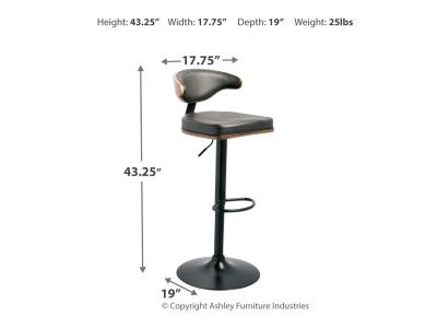 Signature Design by Ashley® Bellatier Adjustable Height Bar Stool - D120-330
