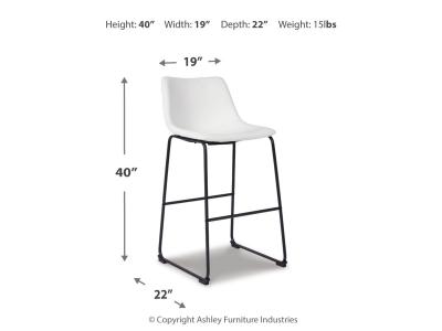 Signature Design by Ashley® Centiar Pub Height Bar Stool - D372-730