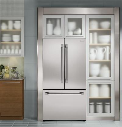 36" Monogram Counter-Depth French-Door Refrigerator with Pro Handle - ZWE23PSHSS