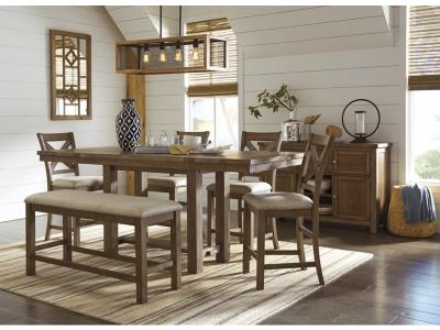 Signature Design by Ashley® Moriville Counter Height Dining Bench - D631-09