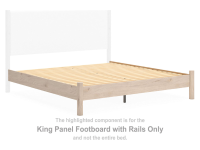 Signature Design by Ashley® Cadmori King Panel Footboard with Rails - B2615-56