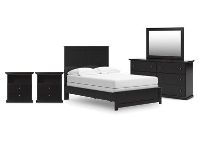 Signature Design by Ashley® Maribel Full Panel Bed with Dresser Mirror and 2 Nightstands - B138B77