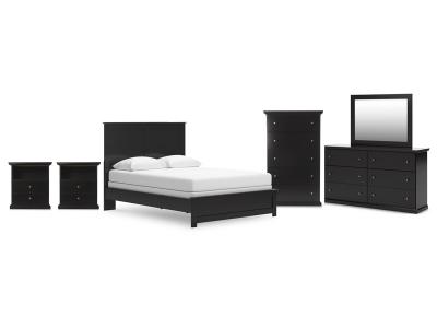 Signature Design by Ashley® Maribel Queen Panel Bed Dresser Mirror Chest and 2 Nightstands - B138B76