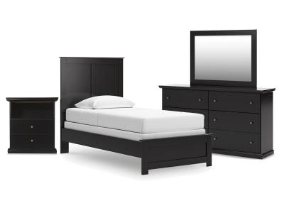 Signature Design by Ashley® Maribel Twin Panel Bed Dresser Mirror and Nightstand - B138B61