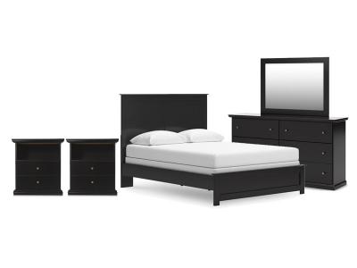 Signature Design by Ashley® Maribel Queen Panel Bed with Dresser Mirror and 2 Nightstands - B138B74