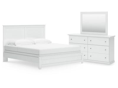 Signature Design by Ashley® Bostwick Shoals King Panel Bed Dresser and Mirror - B139B67
