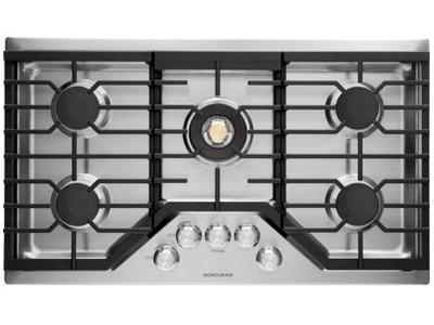 36" Monogram Deep-Recessed Gas Cooktop (Natural Gas) - ZGU36RSLSS