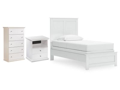 Signature Design by Ashley® Bostwick Shoals Twin Panel Bed Chest and Nightstand - B139B64