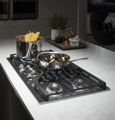 36" Monogram Deep-Recessed Gas Cooktop (Natural Gas) - ZGU36ESLSS