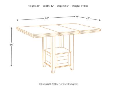 Signature Design by Ashley® Haddigan Counter Height Dining Extension Table - D596-42
