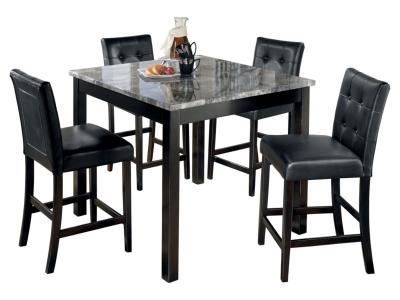 Signature Design by Ashley® Maysville Counter Height Dining Table and Bar Stools (Set of 5) - D154-223