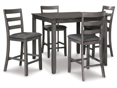 Signature Design by Ashley® Bridson Counter Height Dining Table and Bar Stools (Set of 5) - D383-223