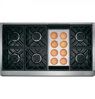 48" Monogram  All Gas Professional Range with 6 Burners and Griddle (Natural Gas) - ZGP486NDRSS