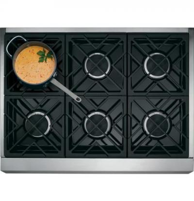 36" Monogram  Dual-Fuel Professional Range with 6 Burners (Natural Gas) - ZDP366NPSS