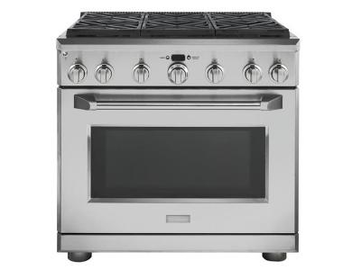 36" Monogram  Dual-Fuel Professional Range with 6 Burners (Natural Gas) - ZDP366NPSS