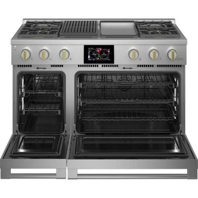 48" Monogram 8.25 Cu. Ft. Dual Fuel Professional Range With 4 Burners Grill and Griddle - ZDP484NGTSS