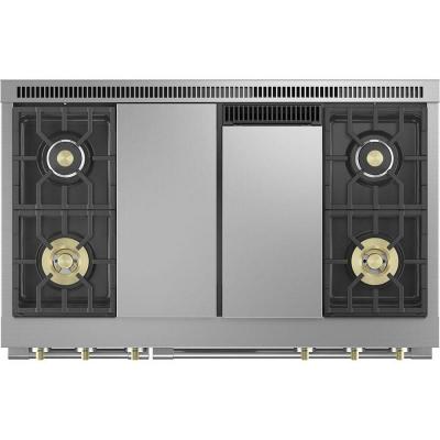 48" Monogram 8.25 Cu. Ft. Dual Fuel Professional Range With 4 Burners Grill and Griddle - ZDP484NGTSS