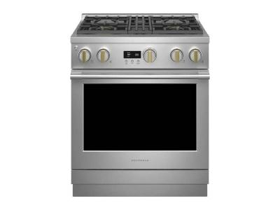 30" Monogram 5.3 Cu. Ft. Dual Fuel Professional True Convection Range in Stainless Steel - ZDP304NTSS