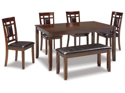 Signature Design by Ashley® Bennox Dining Table and Chairs with Bench (Set of 6) - D384-325
