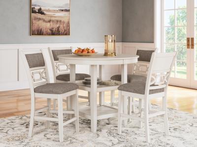 Signature Design by Ashley® Erinberg Counter Height Dining Table and 4 Barstools (Set of 5) - D423-223