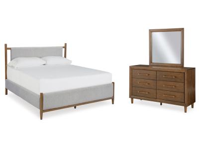 Signature Design by Ashley® Lyncott California King Upholstered Bed Dresser and Mirror - B615B9