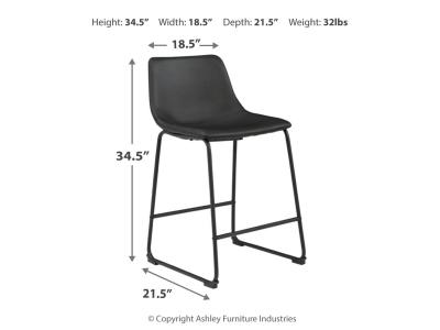 Signature Design by Ashley® Centiar Counter Height Bar Stool (Set of 2) - D372-624X2