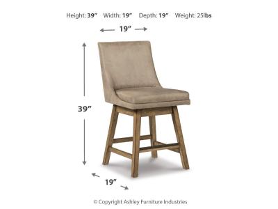 Signature Design by Ashley® Tallenger Counter Height Bar Stool (Set of 2) - D380-524X2