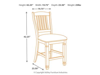 Signature Design by Ashley® Bolanburg Counter Height Bar Stool (Set of 2) - D647-124X2