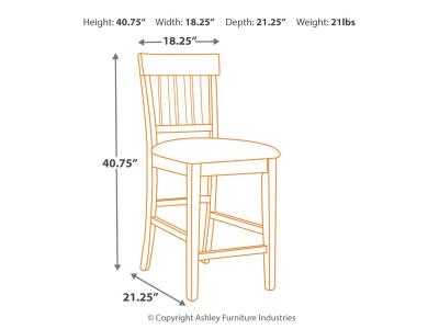 Signature Design by Ashley® Ralene Counter Height Bar Stool (Set of 2) - D594-124X2