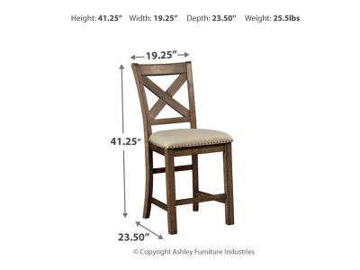 Signature Design by Ashley® Moriville Counter Height Bar Stool (Set of 2) - D631-124X2