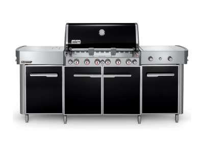 91" Weber Summit Series 6 Burner Liquid Propane Grill With Side Burner In Black - Summit grill center LP (B)