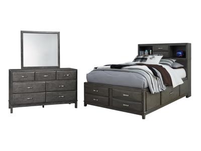 Signature Design by Ashley® Caitbrook Full Storage Bed with Mirrored Dresser - B476B5