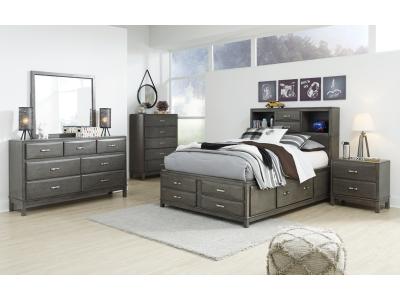 Signature Design by Ashley® Caitbrook Full Storage Bed with Mirrored Dresser - B476B5