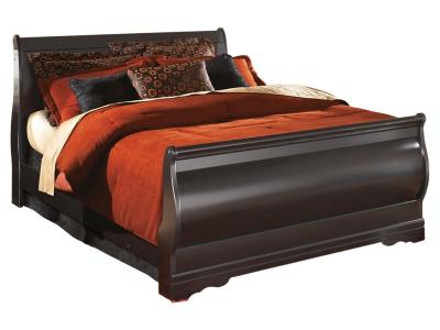 Signature Design by Ashley® Huey Vineyard Full Sleigh Bed with Mirrored Dresser and 2 Nightstands - B128B11
