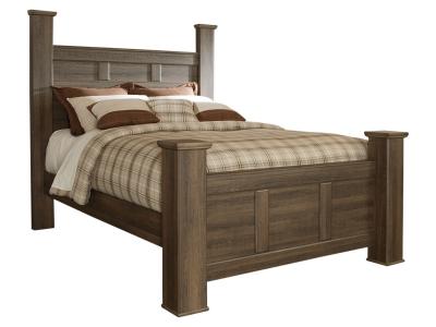 Signature Design by Ashley® Juararo Queen Poster Bed with Mirrored Dresser and 2 Nightstands - B251B17