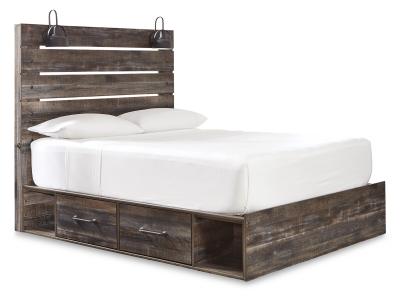 Signature Design by Ashley® Drystan Queen Panel Bed with Mirrored Dresser and Nightstand - B211B56