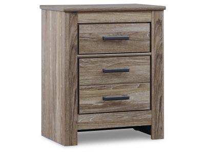 Signature Design by Ashley® Zelen Queen Panel Headboard Bed with Mirrored Dresser and Nightstand - B248B7