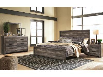 Signature Design by Ashley® Wynnlow King Panel Bed with Mirrored Dresser and Nightstand - B440B23