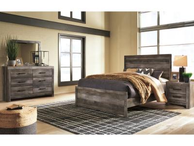 Signature Design by Ashley® Wynnlow Queen Panel Bed with Mirrored Dresser and Nightstand - B440B22