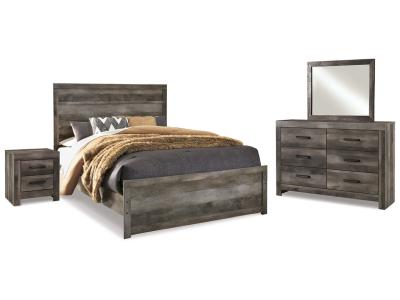 Signature Design by Ashley® Wynnlow Queen Panel Bed with Mirrored Dresser and Nightstand - B440B22