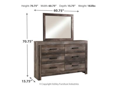 Signature Design by Ashley® Wynnlow Queen Panel Bed with Mirrored Dresser and Nightstand - B440B22