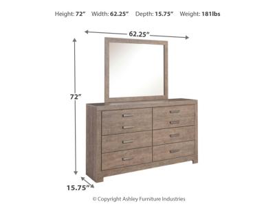 Signature Design by Ashley® Culverbach Queen Bed with Mirrored Dresser and 2 Nightstand - B070B11