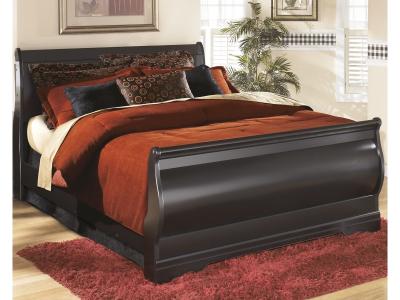 Signature Design by Ashley® Huey Vineyard Queen Bed with Mirrored Dresser and Nightstand - B128B16